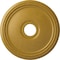 Ekena Millwork Diane Ceiling Medallion (Fits Canopies up to 5 3/8"), 18"OD x 3 5/8"ID x 1 1/8"P, Iridescent Gold CM18DIIGS - alternate 1